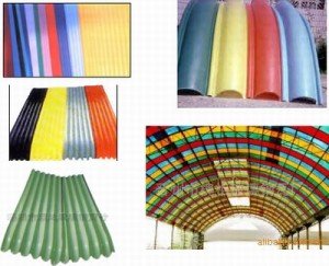 Fiberglass Colored roofing tiles