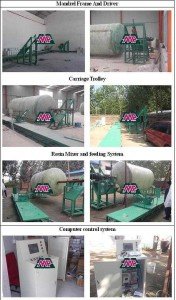 FRP Horizontal Tank Winding Machine