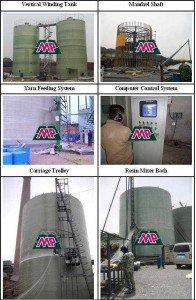 Vertical FRP Tank Winding Machine