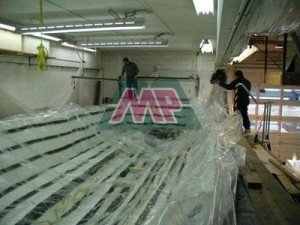 putting the vacuum bagging