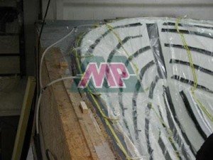 laying the suction tubes